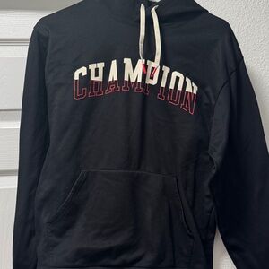 Champion Black and Red Men's Hoodie